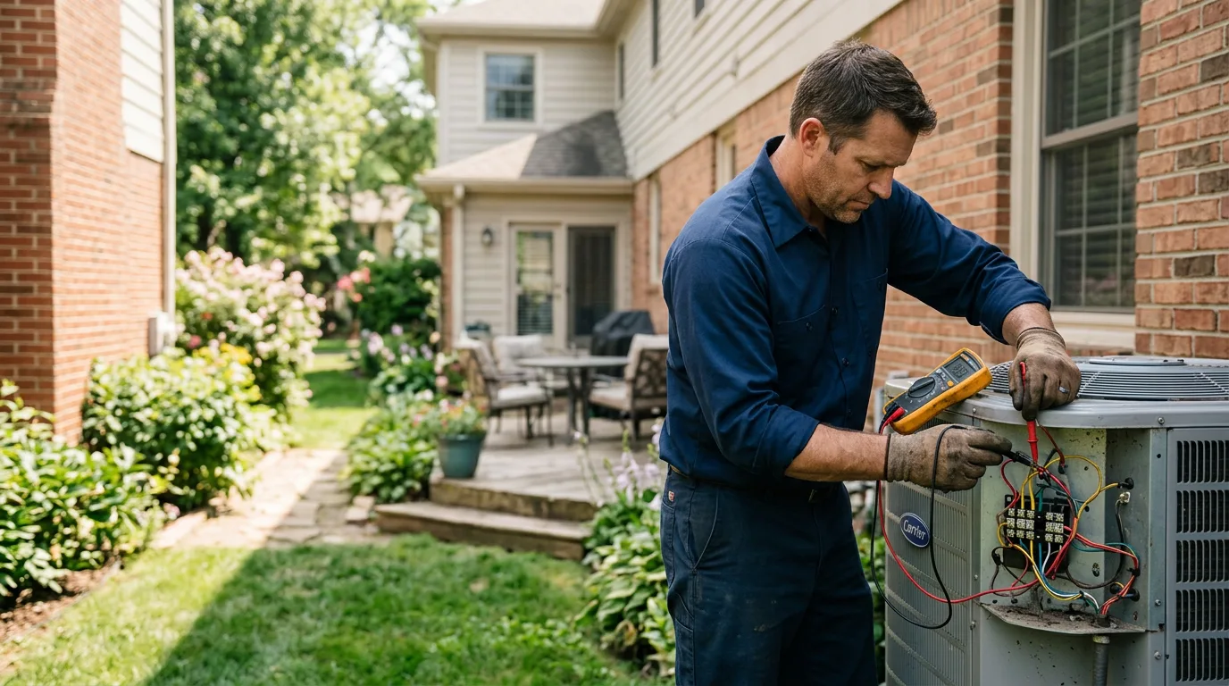 HVAC technician working near Sun Valley, CA
